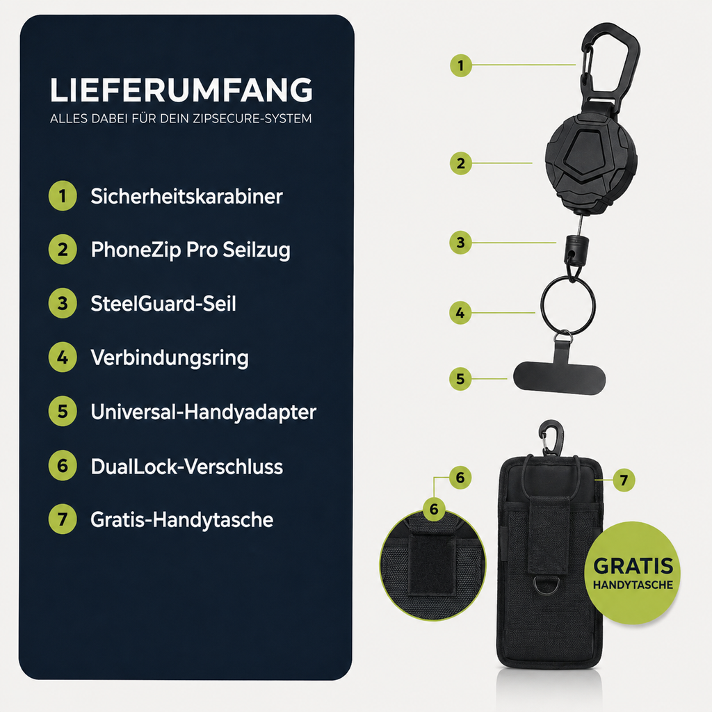 PhoneZip Pro | Handysicherung Outdoor